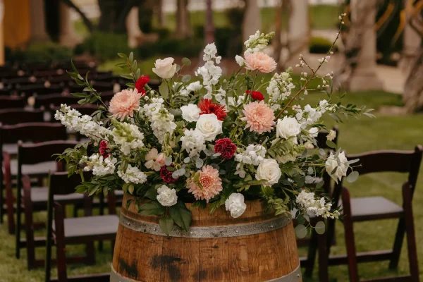 Rustic Oak Whiskey Barrel - Image 3